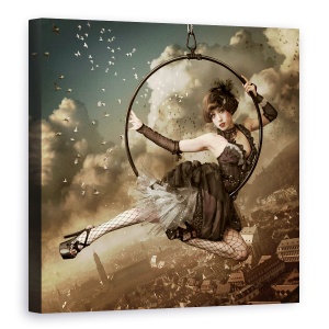 Tablou canvas - Cel Mai Mare Spectacol De Pe Cer, Circ, Dansatoare, Clasic, Femeie, 90 x 90 cm