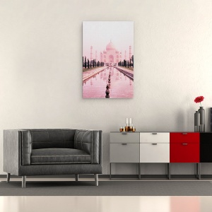 Tablou canvas - Cladiri, Taj Mahal, India, Lumina Roz, 60 x 90 cm - Img 2