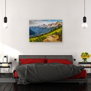 Tablou canvas - Coborand, Actiune, Bicicleta, Bmx, Chamonix, Ciclism, 40 x 60 cm - Img 3