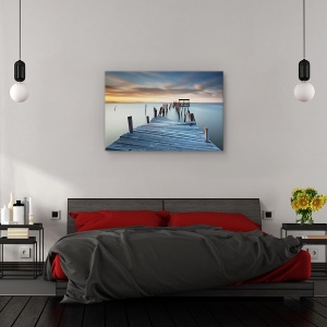 Tablou canvas - Colaps, Peisaj, Debarcader, Pod, Rupt, 40 x 60 cm - Img 3