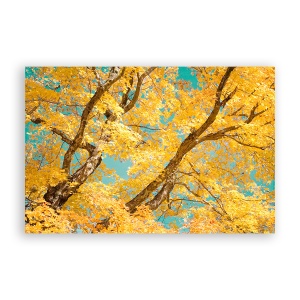 Tablou Canvas - Copac, Floral, Galben, 80 x 120 cm