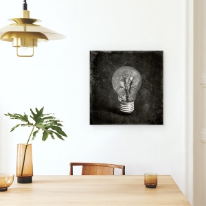 Tablou canvas - Copacul, Bec, Lumina, 60 x 60 cm - Img 4