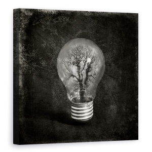 Tablou canvas - Copacul, Bec, Lumina, 90 x 90 cm