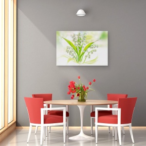 Tablou canvas - Crinul Din Vale, Flori, Verde, Luminos, 40 x 60 cm - Img 4