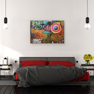 Tablou canvas - Culori Stradale, Palarie, 80 x 120 cm - Img 3
