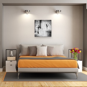 Tablou canvas - Danseaza, Danseaza, Dansand, Dansatoare, Oameni, Alb-Negru, 60 x 60 cm - Img 3