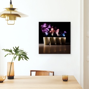 Tablou canvas - Demoni, Fum, Fantome, Natura Moarta, Oale, Oala, 90 x 90 cm - Img 4