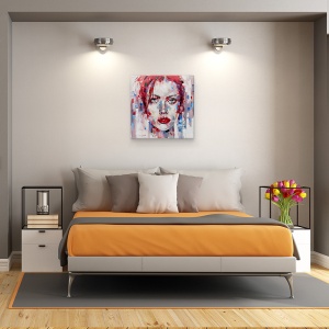 Tablou canvas - Diverse, Oameni, Femeie, Colorat, Pictura Ii, 60 x 60 cm - Img 3
