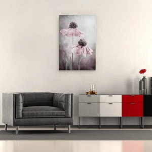 Tablou canvas - Duet, Heleniu, Sneezeweed, Roz, Floral, 80 x 120 cm - Img 2