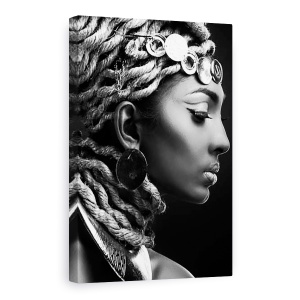 Tablou Canvas - Egipt II, Monede, Model, Cercei, Bijuterii, Moda, 80 x 120 cm