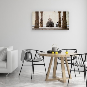Tablou canvas - Elefantul Si Mahotul Sau, Templu, India, Strada, 50 x 100 cm - Img 4