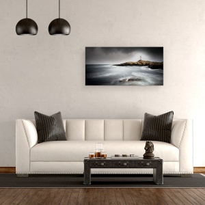 Tablou canvas - Far, Panorama, Mare, Ocean, Stanca, 50 x 100 cm - Img 2