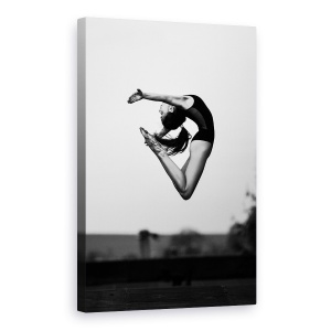 Tablou canvas - Fara Limite, Danseaza, Performant, Alb-Negru, Performanta, Atlet, 40 x 60 cm
