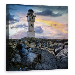 Tablou canvas - Farul, Islanda, Stanca, Cer, 60 x 60 cm