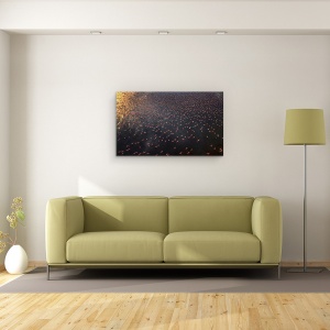 Tablou canvas - Flamingo, Aerial, Kenya, Apa, Pasare, 50 x 80 cm - Img 2