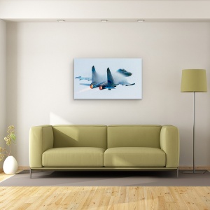 Tablou canvas - Flanker, Actiune, Foc, Jet, Avioane, 50 x 80 cm - Img 2