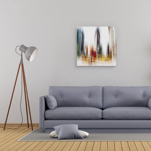 Tablou canvas - Flatiron, New York, Taxi, 90 x 90 cm - Img 2