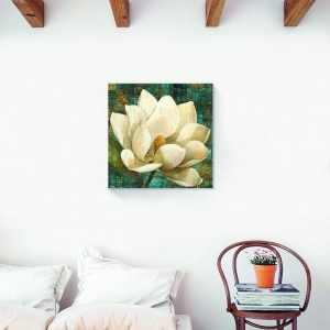 Tablou decorativ canvas cu bujori 60x60 cm