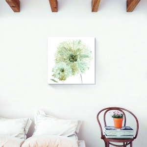 Tablou decorativ floral cu păpădie pe canvas 60x60 cm