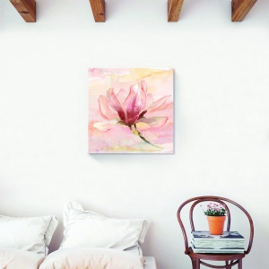 Tablou decorativ magnolia pe canvas 60x60 cm