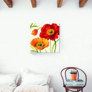 Tablou decorativ canvas floral cu păpădii 60x60 cm