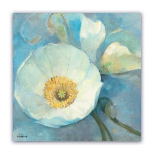 Tablou Canvas - Floral, Vintage, Alb, 60 x 60 cm