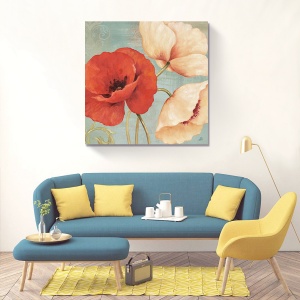 Tablou decorativ canvas maci 60x60 cm