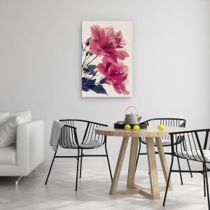 Tablou canvas - Flori, Flori, Rosu, Pictura II, 40 X 60 cm - Img 4
