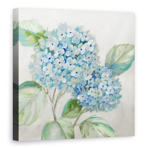 Tablou canvas - Flori, Hortensie, Albastru, Pictura, 60 x 60 cm