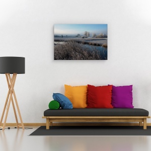 Tablou canvas - Frig, Peisaj, Dimineata, Apa, Stream, 80 x 120 cm - Img 2