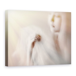 Tablou canvas - Frumusete Blonda, Mana, Lentile, Moale, Tesatura, Matase, 75 x 100 cm