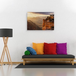 Tablou canvas - Furtuna, Peisaj, Apus De Soare, Furtuna, Parc, Marele Canion, 60 x 90 cm - Img 2