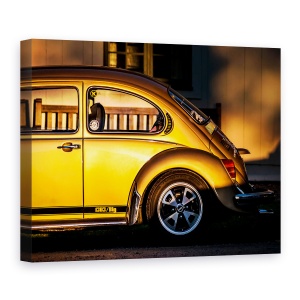 Tablou canvas - Gandac, Volkswagen, Gandac, Galben, Portocaliu, Masina, 50 x 70 cm