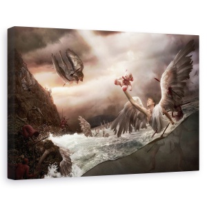 Tablou canvas - Golful Ingerilor, Ingeras, Ingeri, Golf, Urs, Stanci, 80 x 120 cm