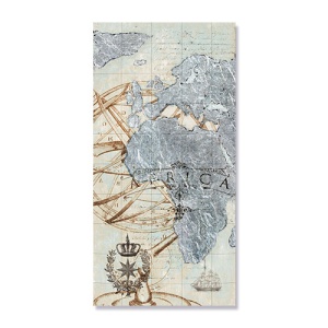 Tablou Canvas - Harta, Africa, Retro, Vintage, 50 x 100 cm