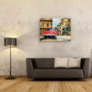 Tablou canvas - Havana II, American, Vechi, Parcat, Retro, 75 x 100 cm - Img 2