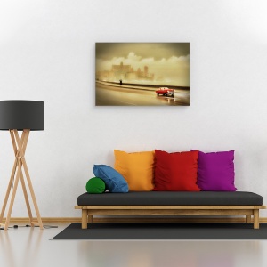 Tablou canvas - Havana Malecon, Strada, Cuba, Masina, Clasic, 80 x 120 cm - Img 2