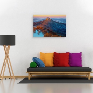 Tablou canvas - Hohenzollern In Starea De Spirit De Iarna, Orasel, Castel, Alpin, 40 x 60 cm - Img 2
