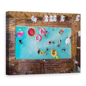 Tablou canvas - Imn Pentru Week-End, Aeriana, Piscina, Sarbatori, Vacanta, Statiune, 50 x 70 cm