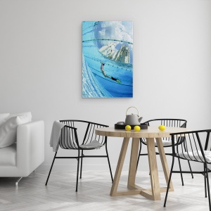 Tablou canvas - In Oras, Bassin, Piscina, Fata, Moscova, Piscina, 60 x 90 cm - Img 4