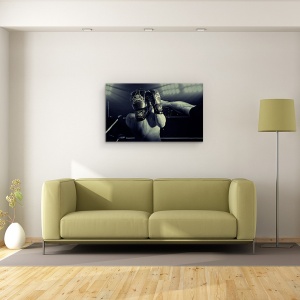 Tablou canvas - In Stralucirea Luminilor, Cutie, Sange, Sport, Actiune, Lupta, 50 x 80 cm - Img 2