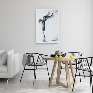 Tablou canvas - Inger Cazut, Portret, Stare De Spirit, Doamna, Schita, 60 x 90 cm - Img 4