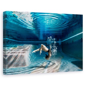 Tablou canvas - Inot In Interior, Sub Apa, Inot, Piscina, Inot, Scufundare, 60 x 90 cm