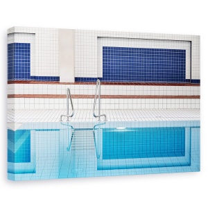 Tablou canvas - Inot, Interior, Hallenbad, Stuttgart, Piscina, Piscina, 60 x 90 cm