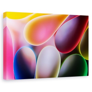 Tablou canvas - Intoarcere, Abstract, Linii, Lumina, Albastru, Rosu, 40 x 60 cm