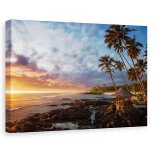 Tablou canvas - Intoarcerea In Paradis, Samoa, Paradis, Lefaga, Plaja, Tropicale, 60 x 90 cm