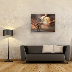 Tablou canvas - Ireal, Fantezie, Ireal, Vis, Basm, 60 x 80 cm - Img 2