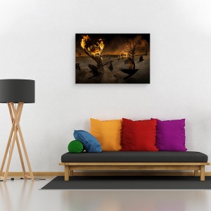 Tablou canvas - Jack-O Scarecrow, Corbi, Sperietoare De Ciori, Franta, 60 x 90 cm - Img 2