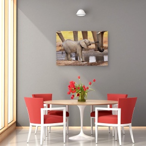 Tablou canvas - Joaca-Te Cu Mine, Te Rog, Salbatic, Natura, Animale, 40 x 60 cm - Img 4
