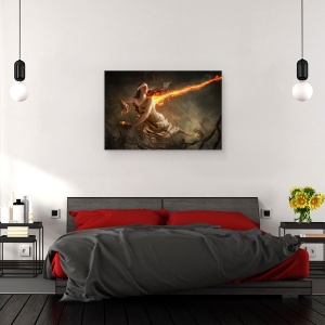Tablou canvas - Justitie In Joc, Atac, Echilibru, Orb, Legat La Ochi, 40 x 60 cm - Img 3